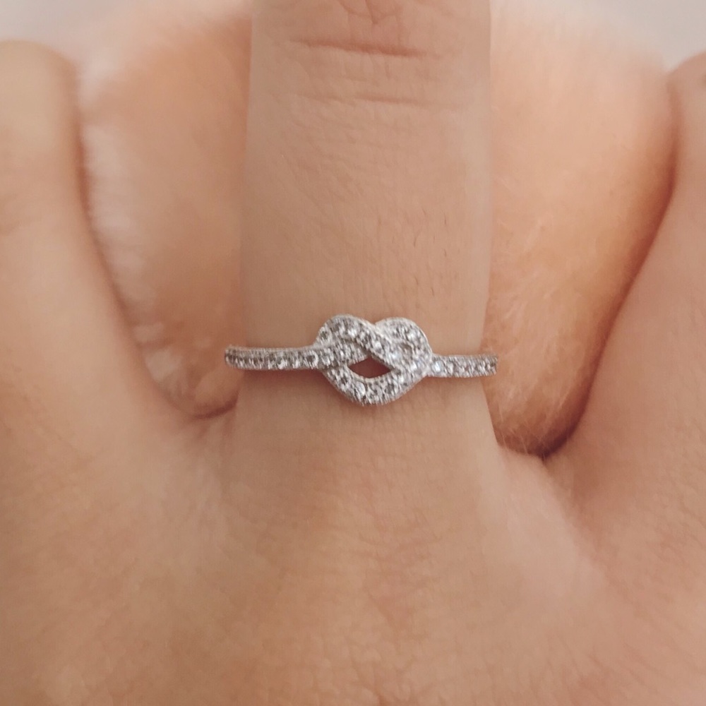 Heart Knot With CZ